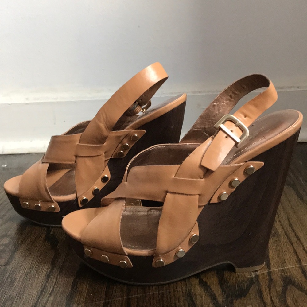 4” BCBGeneration wedges on sale! Vegan leather.